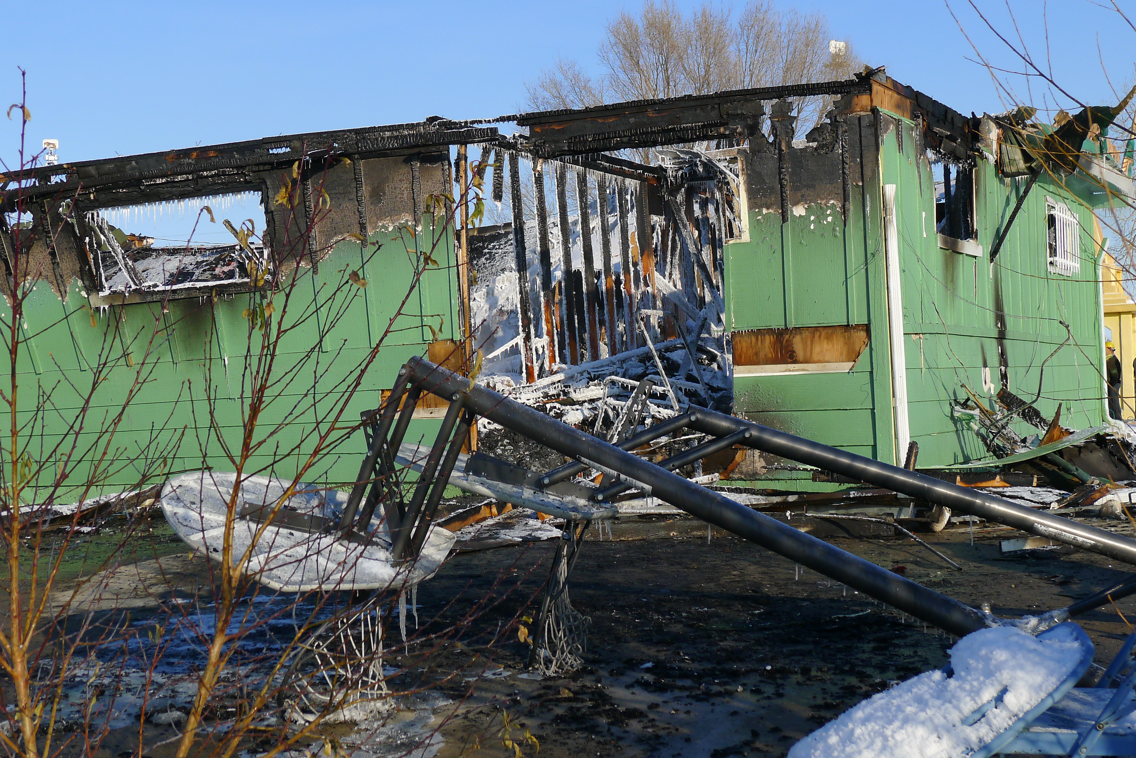 Lao Buddhist Temple of Colorado after the Dec.6 fire.