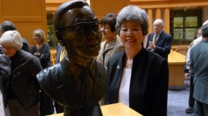 Bill Hosokawa bust unveiled at the Denver Public Library